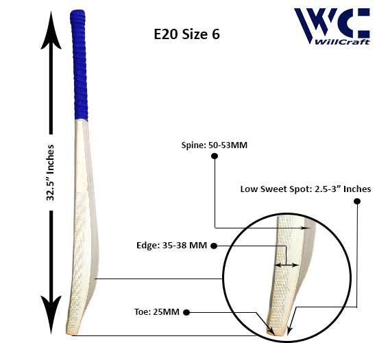 WillCraft E20 English Willow Cricket Bat