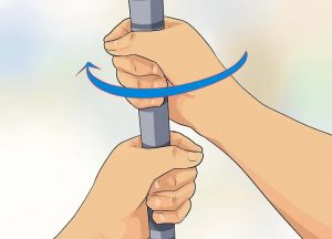 how to hold a bat